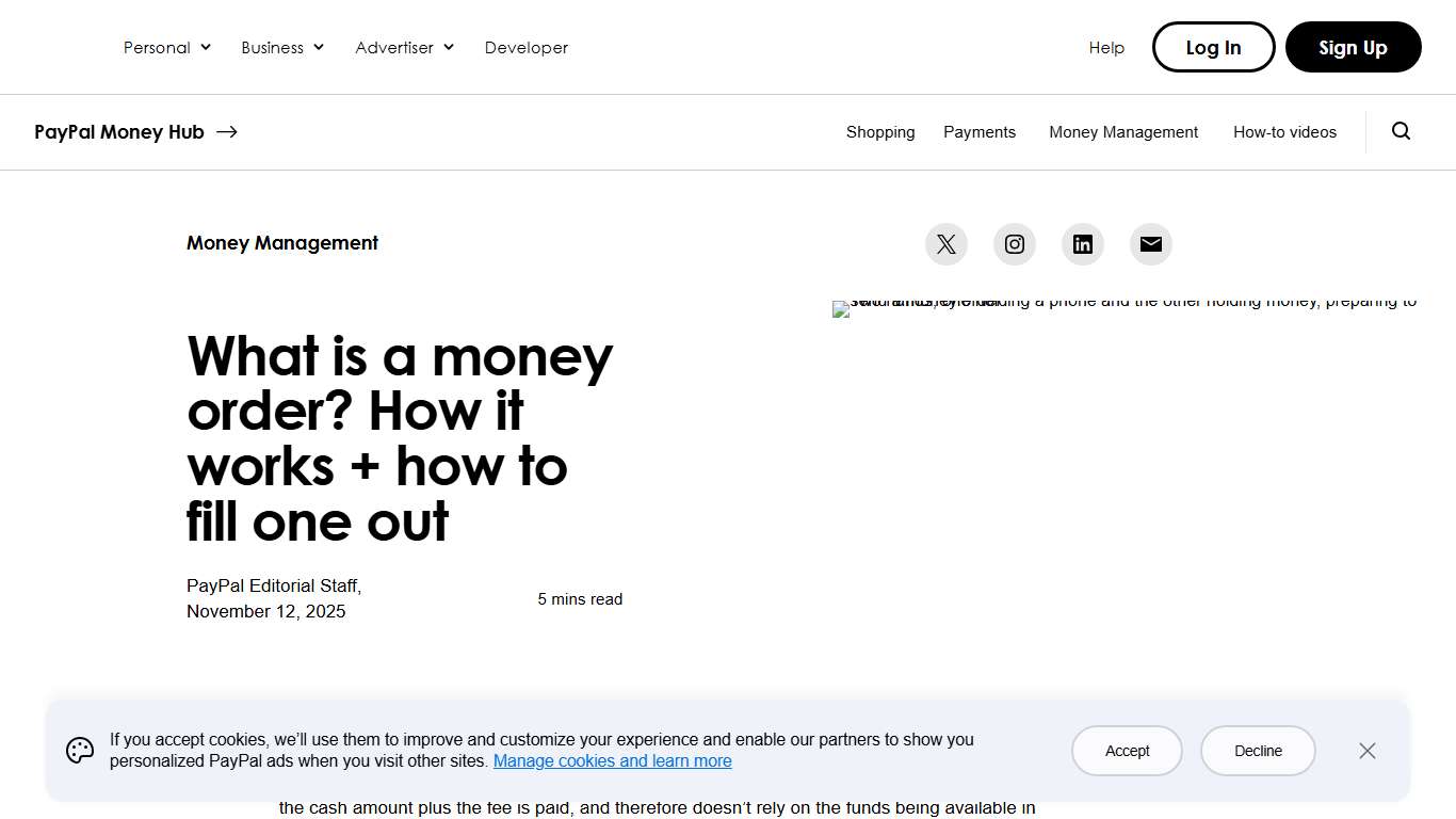 What Is a Money Order? How It Works + Fill One Out PayPal US