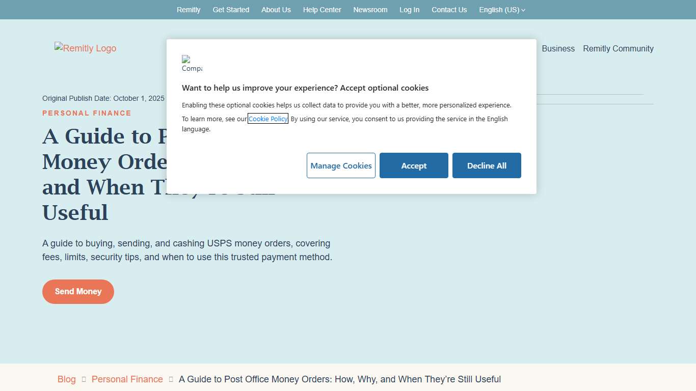 Post Office Money Orders: Your Complete Guide to Secure Payments Remitly